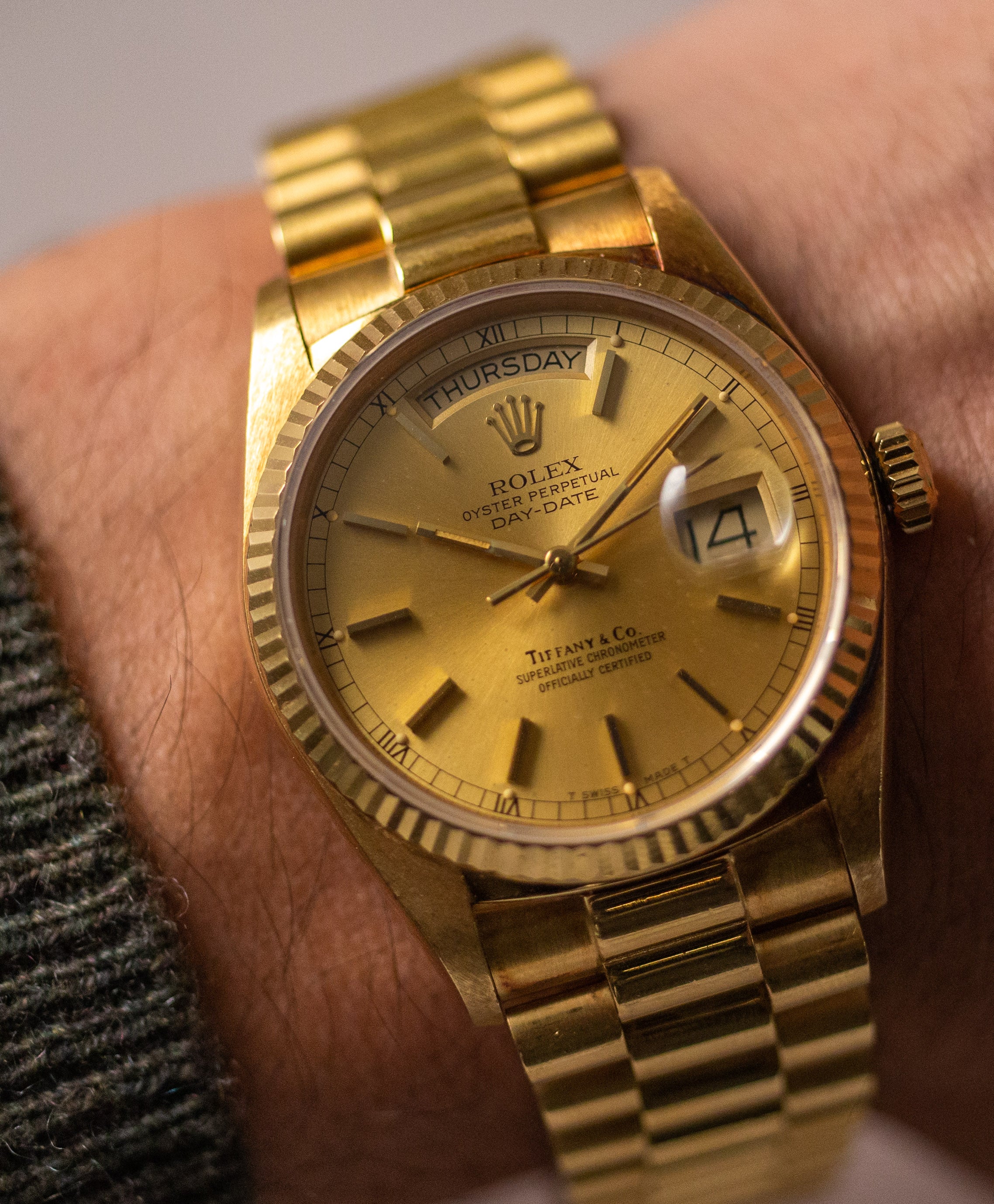 Rolex 18038 Day-Date Tiffany & Co