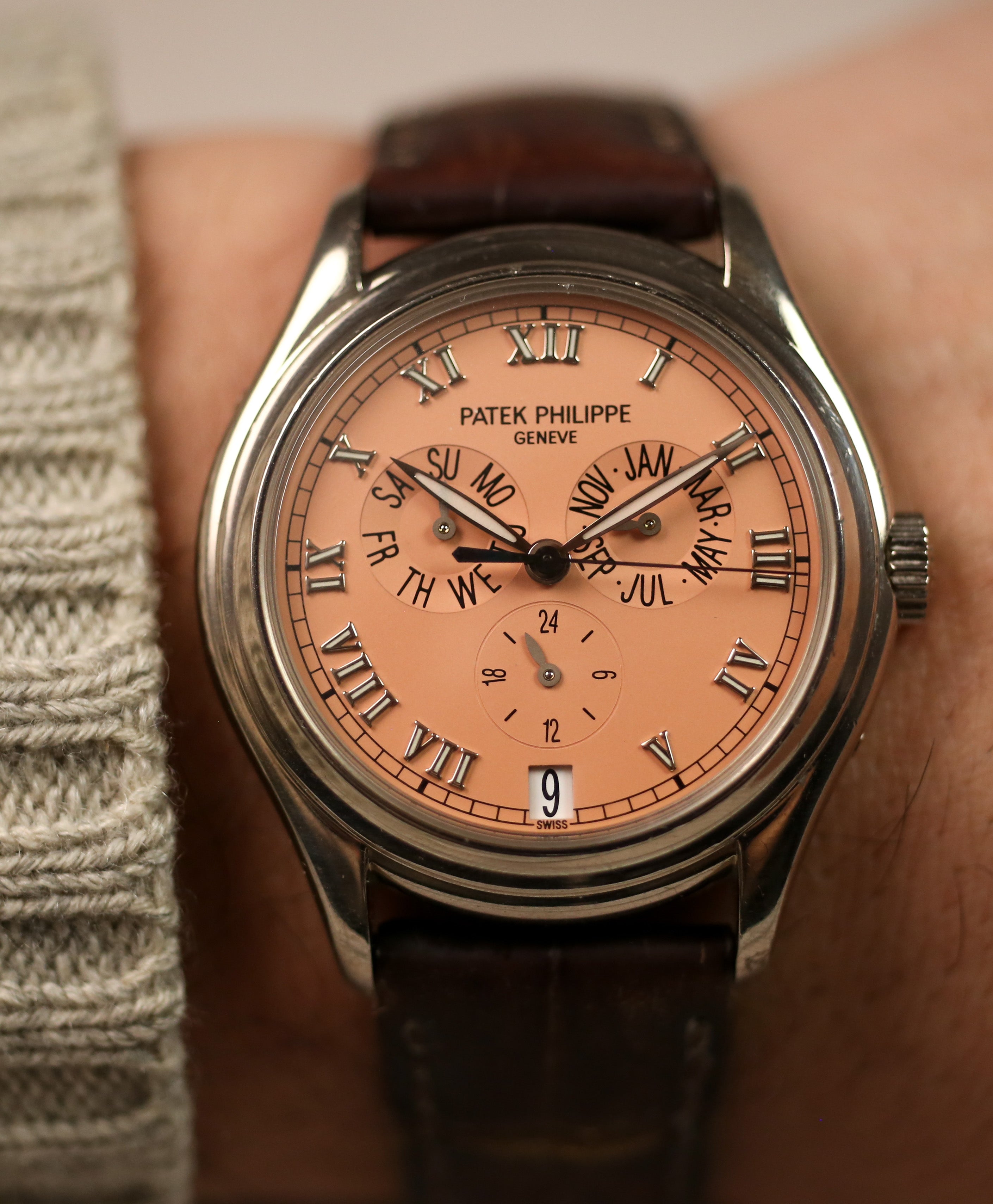 Patek Philippe 5035G Salmon Dial Full Set